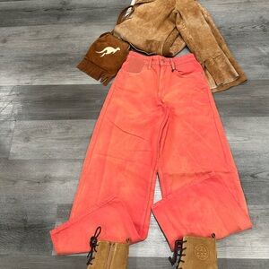 We The Free Vibrant Orange Pants